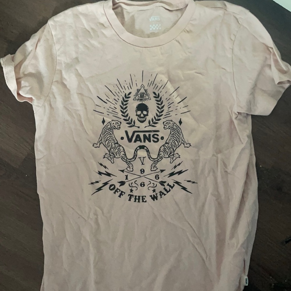 peach vans tee